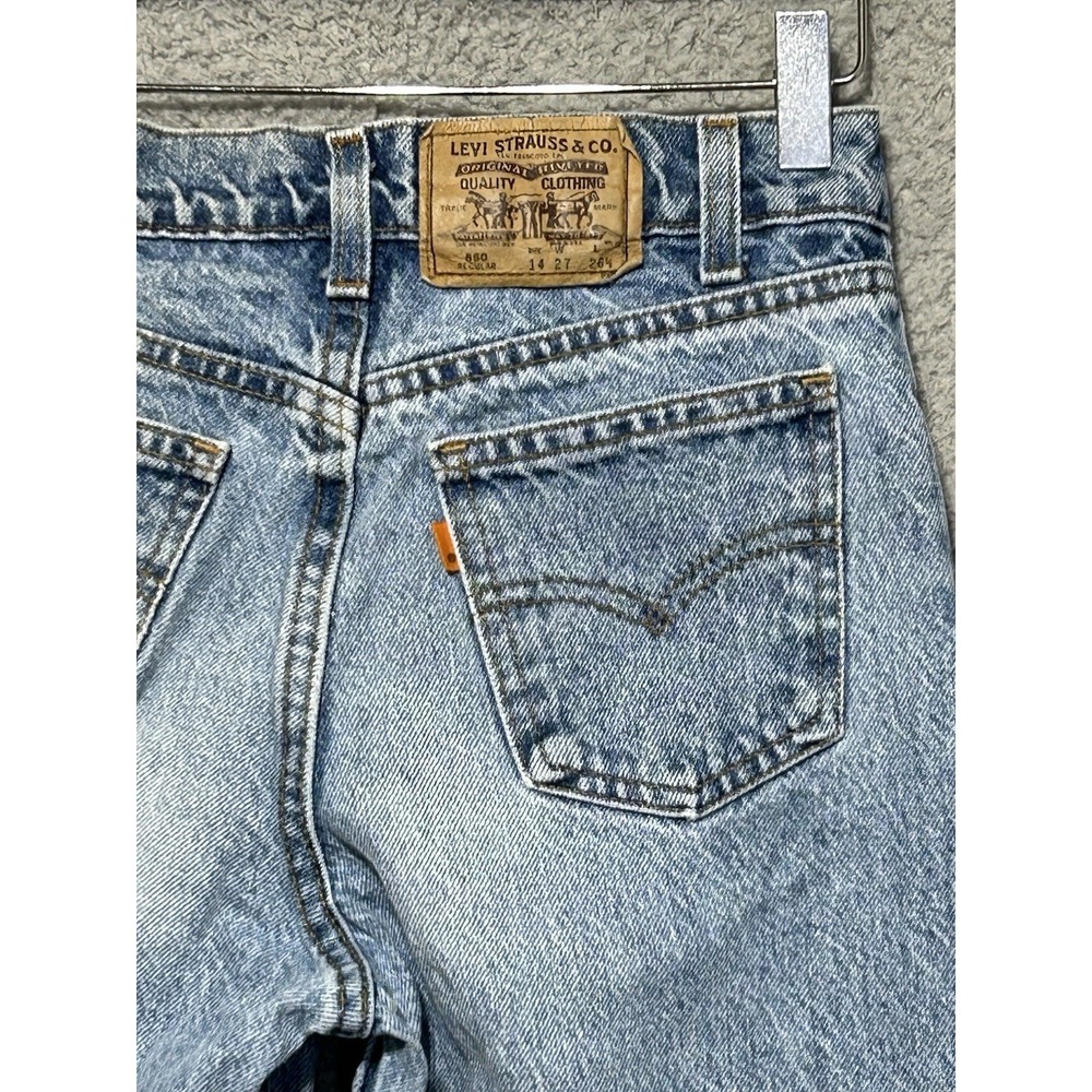 Levi's Youth Vintage 550 Relaxed Fit Jeans Orange Tab 1990s Sz 14 Regular - Picture 13 of 15